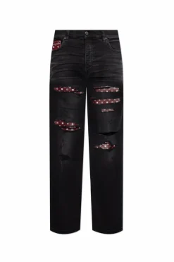 Amiri BLACK Jeans with vintage effect