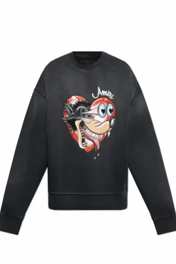 Amiri BLACK Printed sweatshirt
