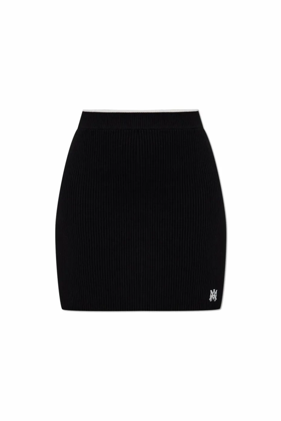 Amiri BLACK Ribbed skirt