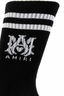 Amiri BLACK Socks with logo