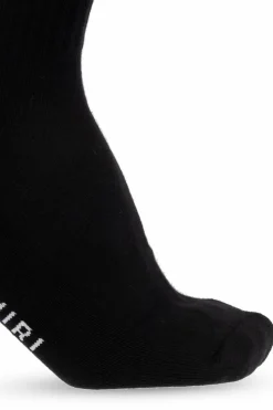 Amiri BLACK Socks with logo