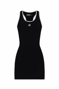 Amiri BLACK Striped dress