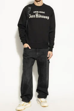 Amiri BLACK Sweatshirt with logo