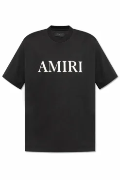 Amiri BLACK T-shirt with a print