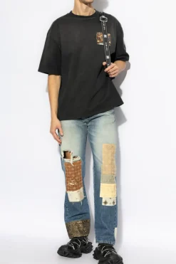 Amiri BLUE Jeans with vintage effect