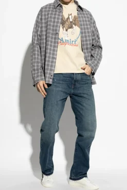 Amiri BLUE Jeans with vintage effect