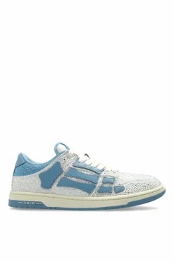 Amiri BLUE Sneakers Crystal Skel Top Low