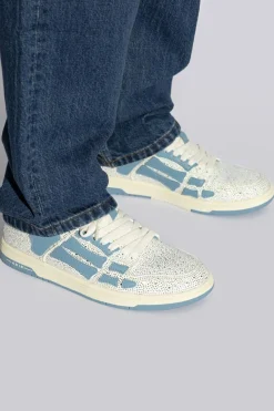 Amiri BLUE Sneakers Crystal Skel Top Low