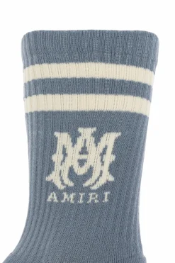 Amiri BLUE Socks with logo