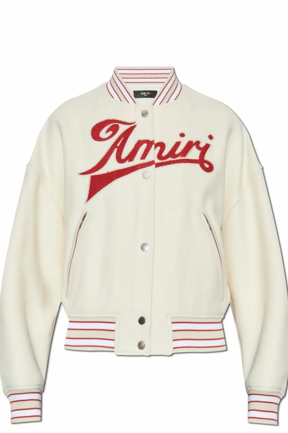 Amiri cream Jacket with logo