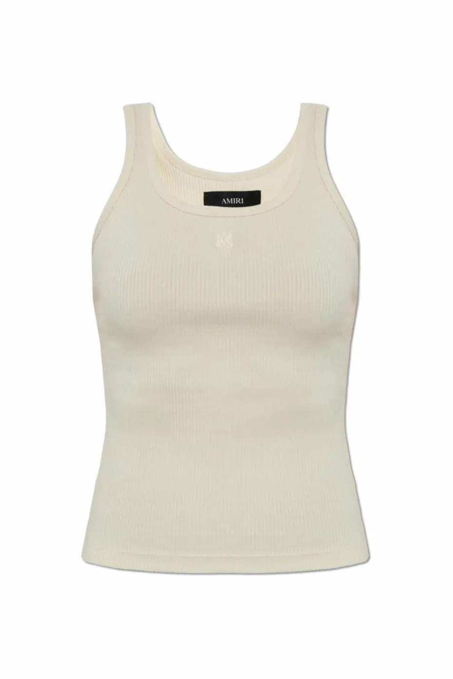 Amiri cream Ribbed top