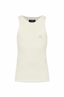Amiri cream Ribbed top
