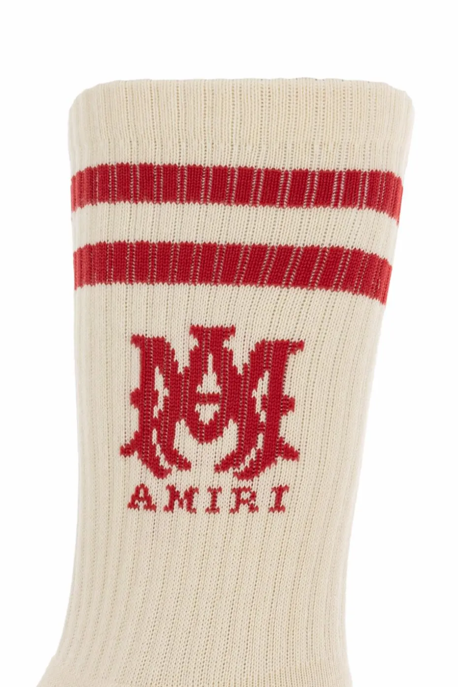 Amiri cream Socks with logo