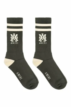 Amiri GREEN Socks with logo
