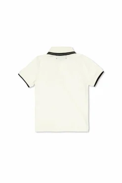 Amiri Kids cream Polo with print