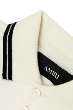 Amiri Kids cream Polo with print