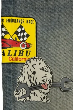 Amiri Kids GREY Jeans with colorful prints