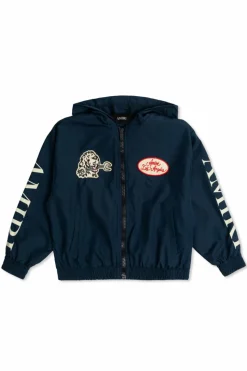 Amiri Kids NAVY BLUE Light jacket with logo