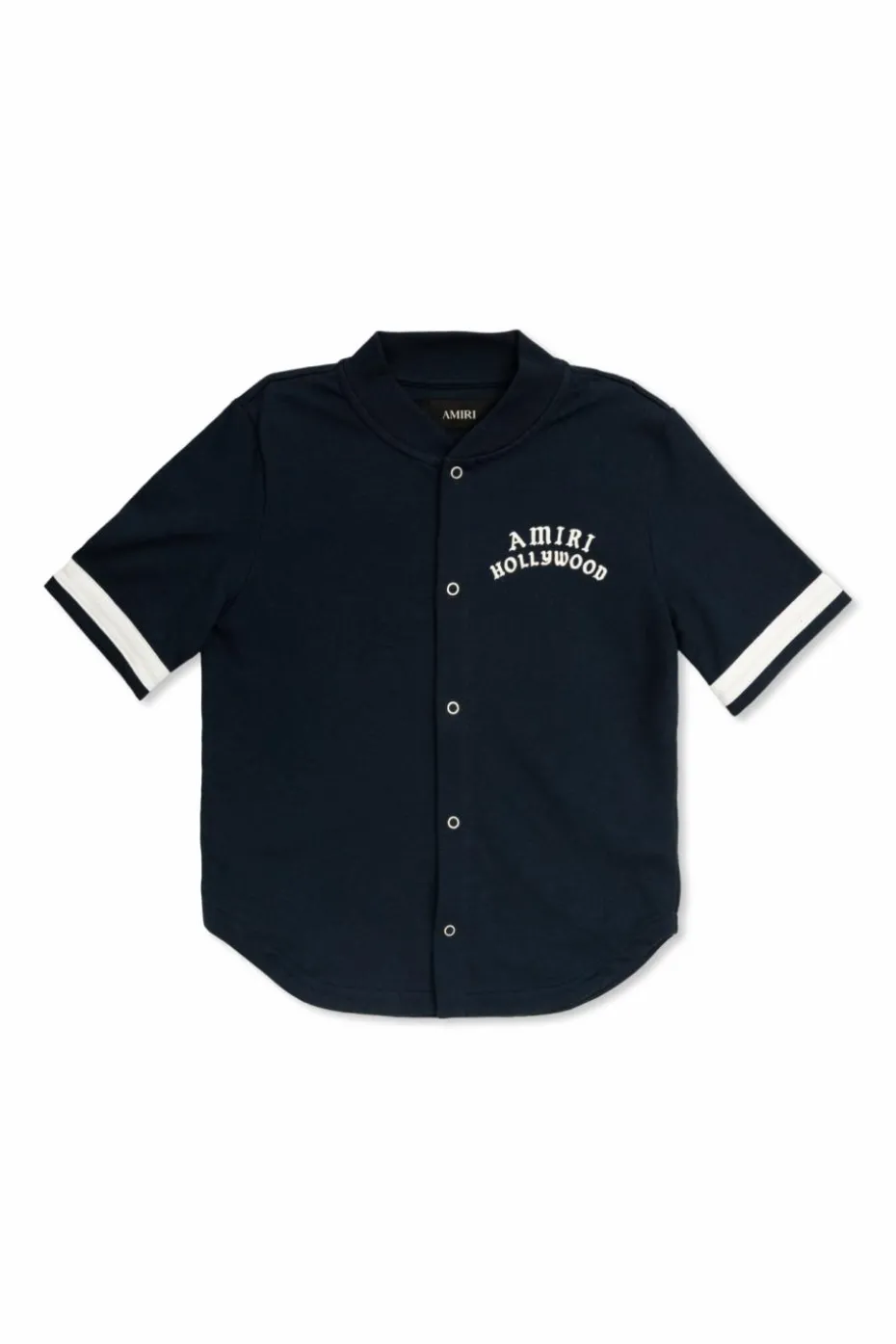 Amiri Kids NAVY BLUE Shirt with snap buttons