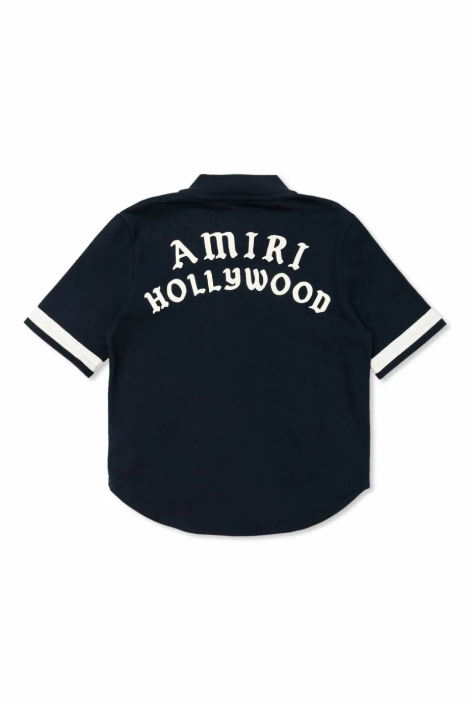 Amiri Kids NAVY BLUE Shirt with snap buttons