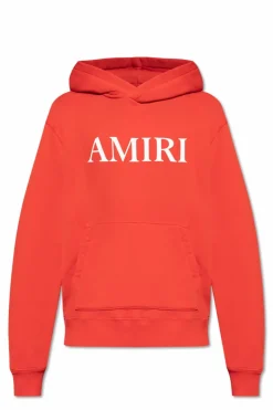Amiri RED Hoodie with logo