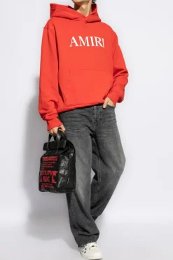 Amiri RED Hoodie with logo
