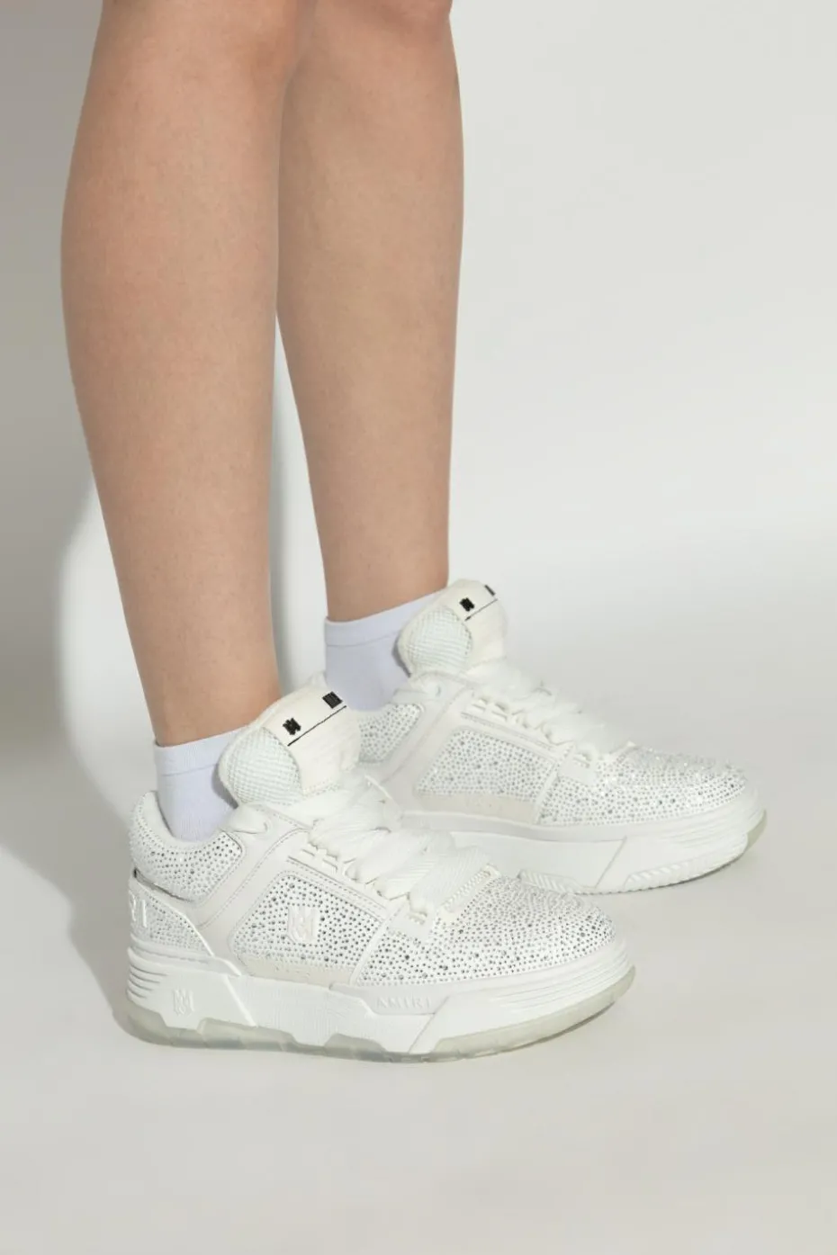 Amiri WHITE Sport shoes `Crystal`