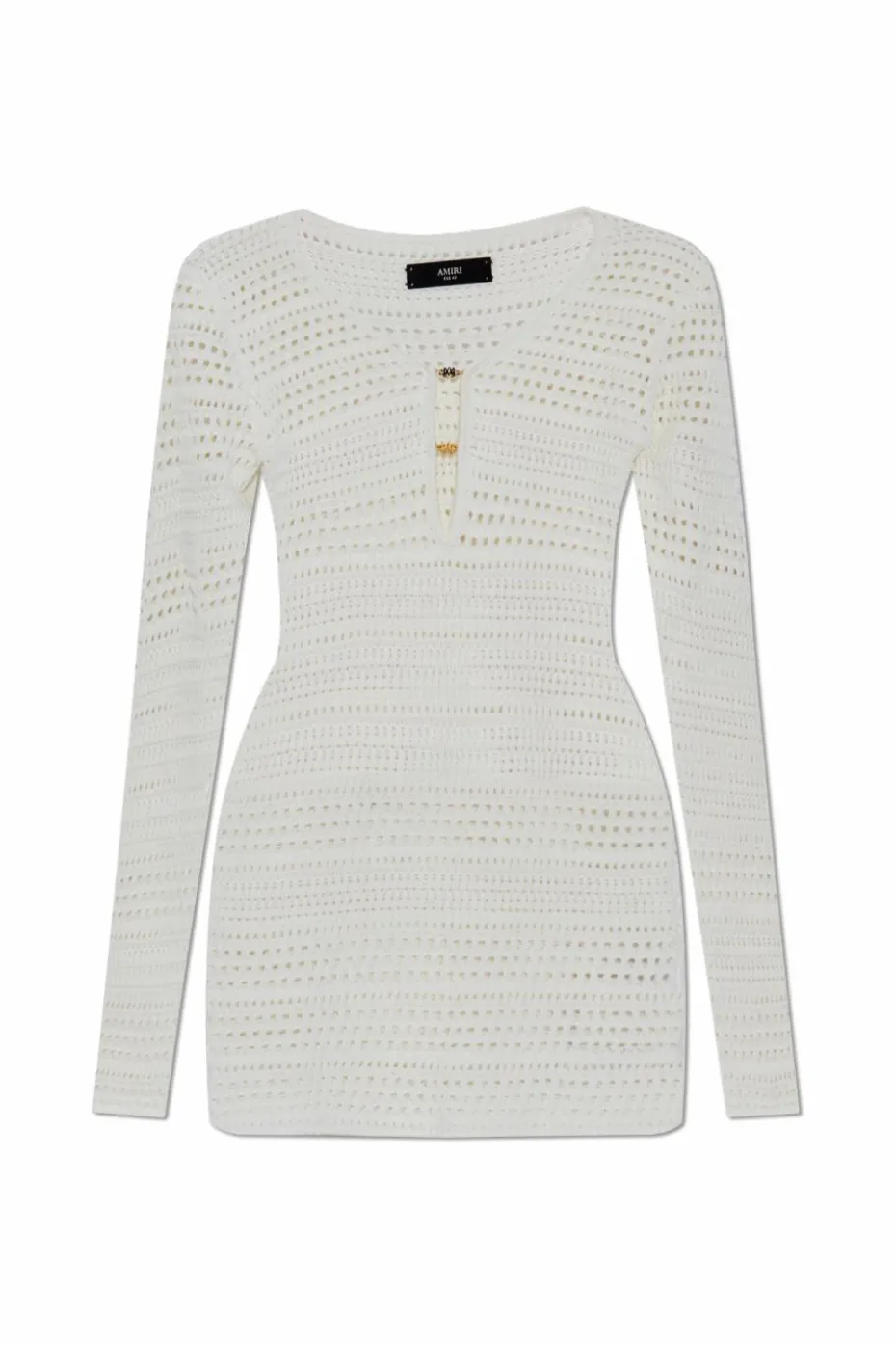 Amiri WHITE Woven dress