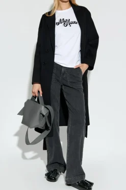 Anine Bing BLACK Double-breasted coat