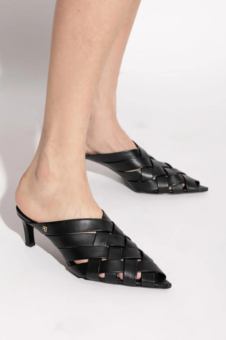 Anine Bing BLACK Heeled mules "Eve"