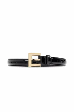 Anine Bing BLACK Leather belt