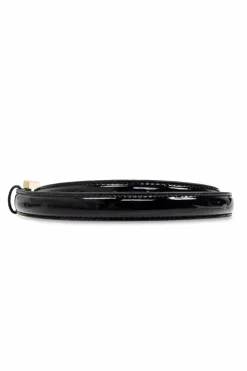 Anine Bing BLACK Leather belt