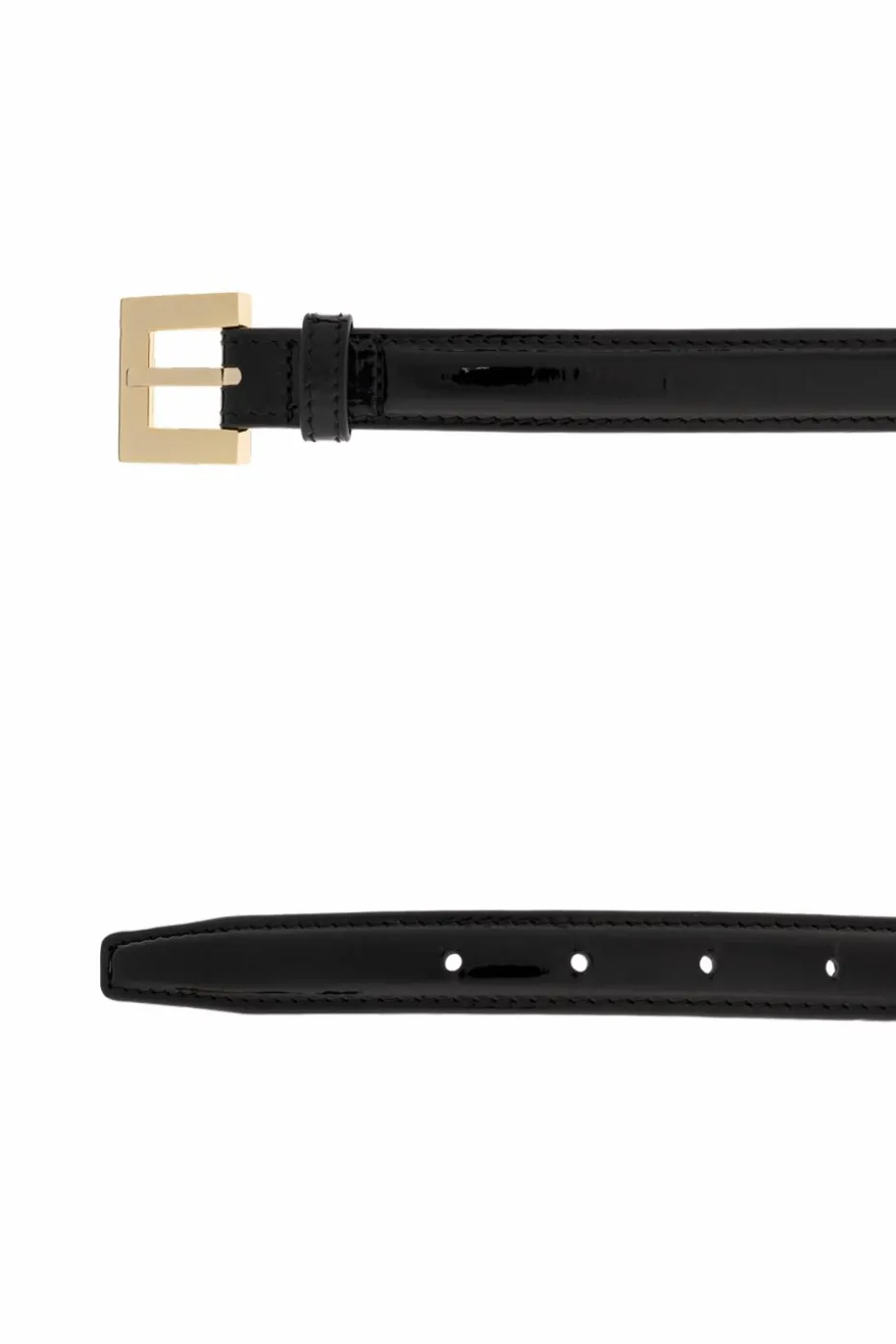 Anine Bing BLACK Leather belt