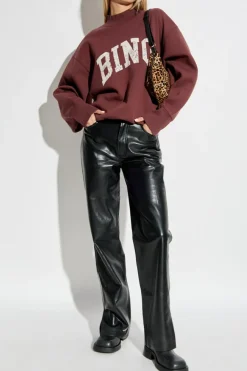 Anine Bing BLACK Pants with Pockets