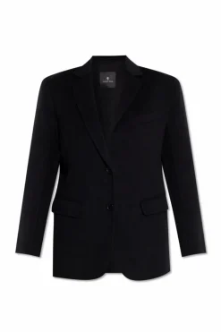 Anine Bing BLACK ‘Quinn’ wool blazer