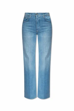 Anine Bing BLUE āHughā wide leg jeans