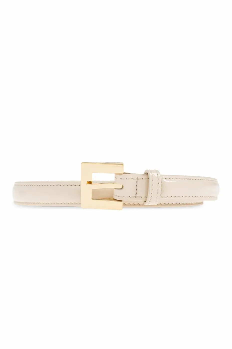 Anine Bing cream Leather belt "Nicola"