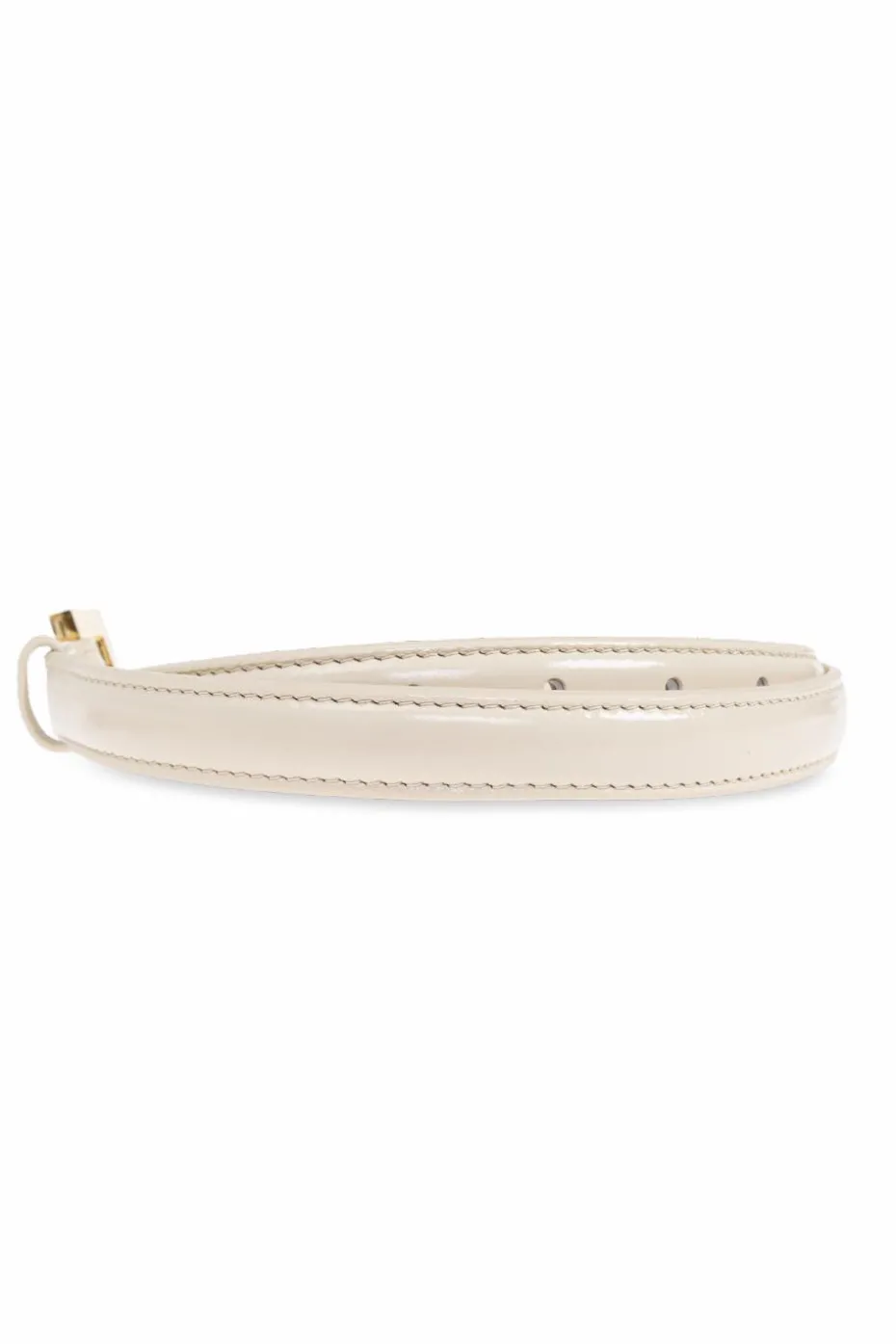 Anine Bing cream Leather belt "Nicola"