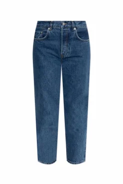 Anine Bing NAVY BLUE High-waisted jeans