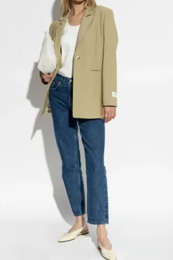 Anine Bing NAVY BLUE High-waisted jeans