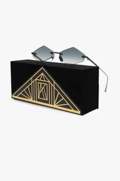 Anna Karin Karlsson SILVER ‘Crystal Nest-Triangle’ sunglasses