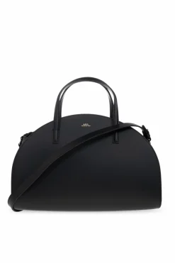 A.P.C. BLACK Handbag `Demi-Lune`