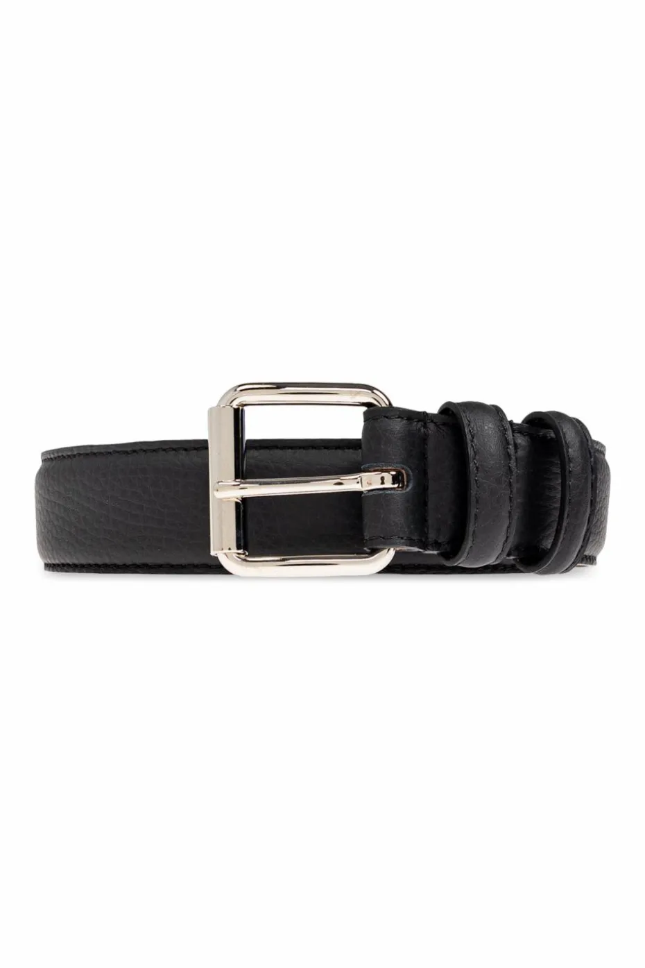 A.P.C. BLACK Leather belt