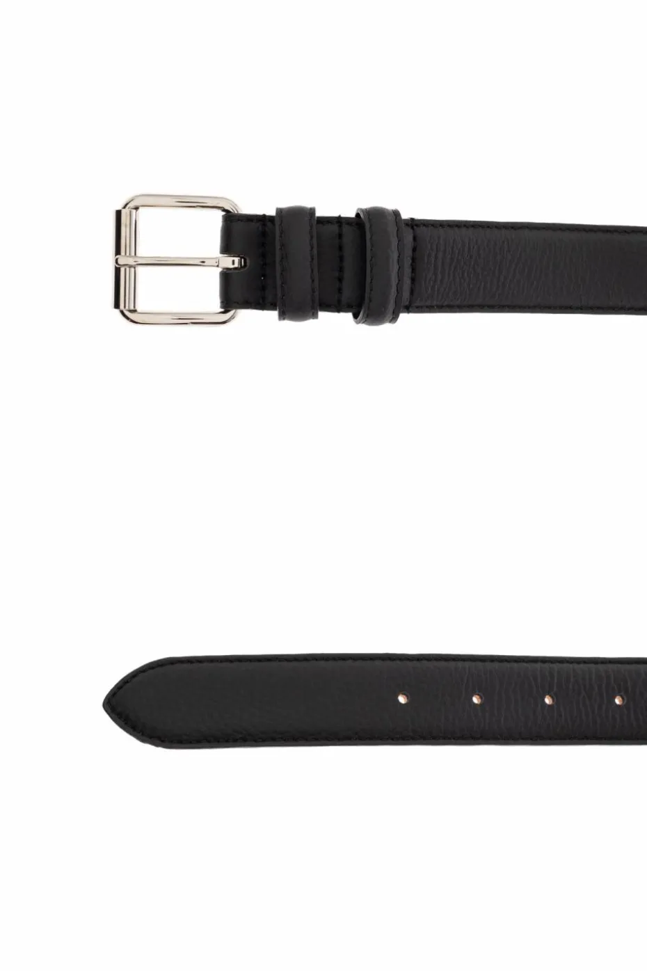 A.P.C. BLACK Leather belt