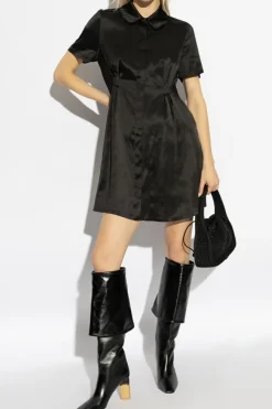 A.P.C. BLACK Satin dress
