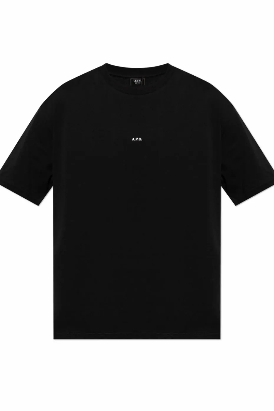 A.P.C. BLACK T-shirt with logo
