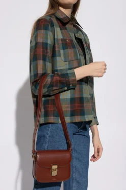 A.P.C. BROWN ‘Grace Mini’ shoulder bag