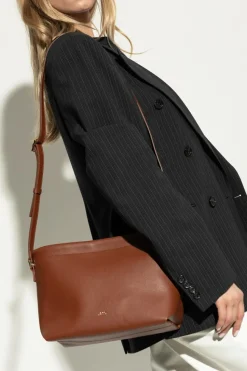 A.P.C. BROWN Shoulder bag `Ninon`