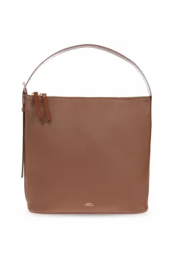 A.P.C. BROWN Shoulder bag `Vera`