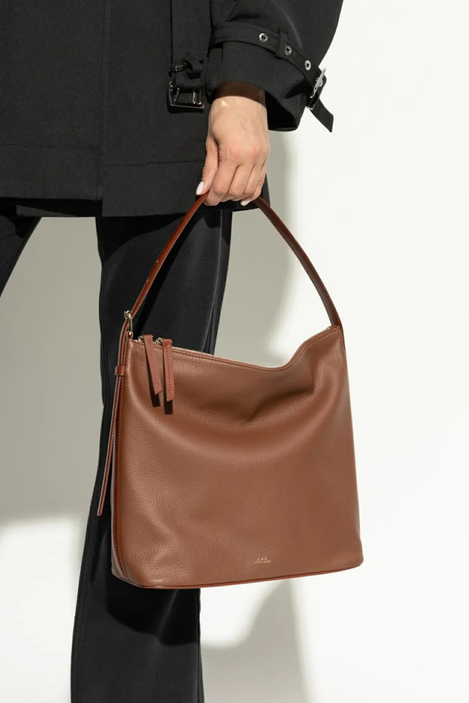 A.P.C. BROWN Shoulder bag `Vera`
